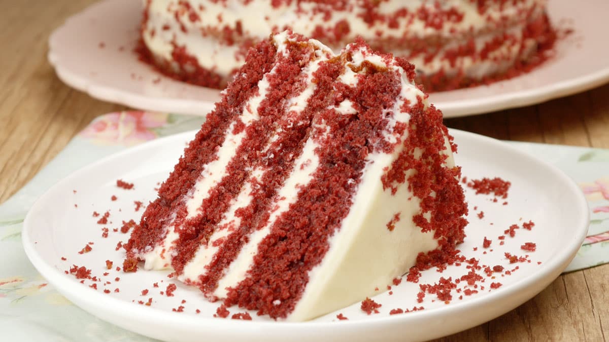 Bolo veludo vermelho com cream cheese - BOLO RED VELVET