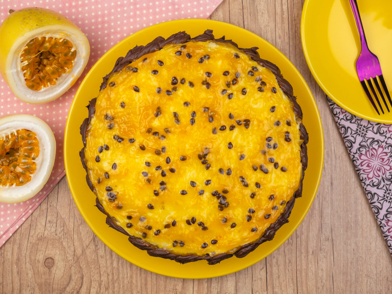 Bolo Com Mousse De Maracujá - Cook'n Enjoy