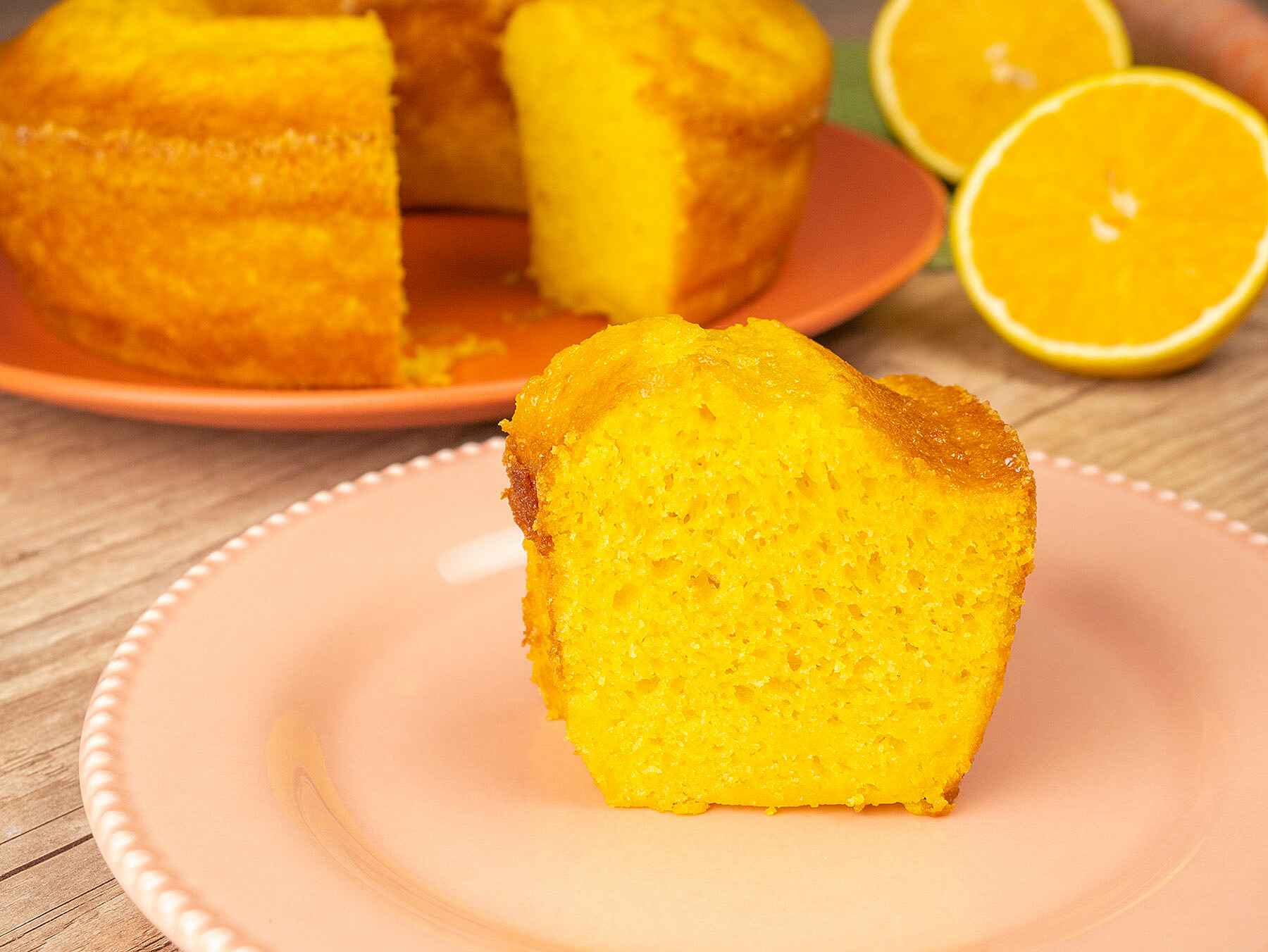 Bolo de Cenoura com Laranja